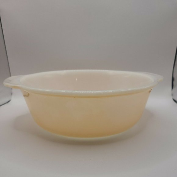Vintage Anchor Hocking Fire King Peach Luster 2 Qt. #448 Casserole Dish - Picture 1 of 5